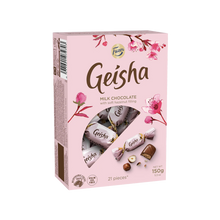Load image into Gallery viewer, Fazer Geisha Box – Milk chocolate hazelnut pralines 150g
