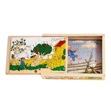 Load image into Gallery viewer, Astrid Lindgren 4 x Timber Puzzles