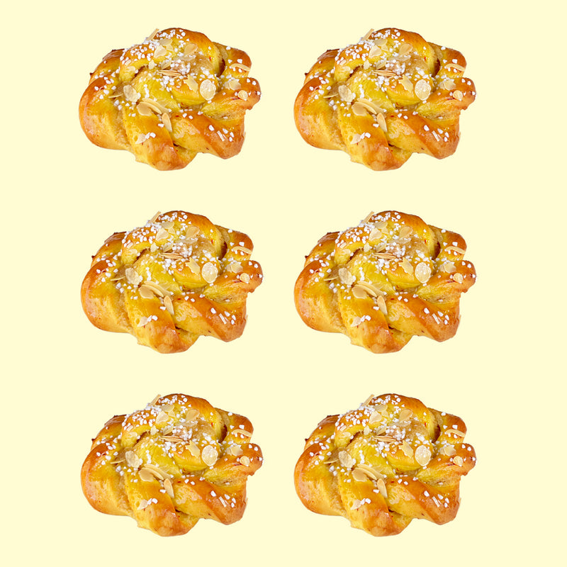 Modern Saffron Buns / Lussebullar - Box of 6