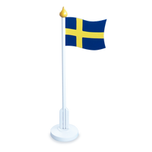 Load image into Gallery viewer, Swedish Timber Flag - Flagga
