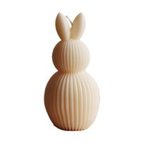Easter Bunny Candle with standing ears – Large