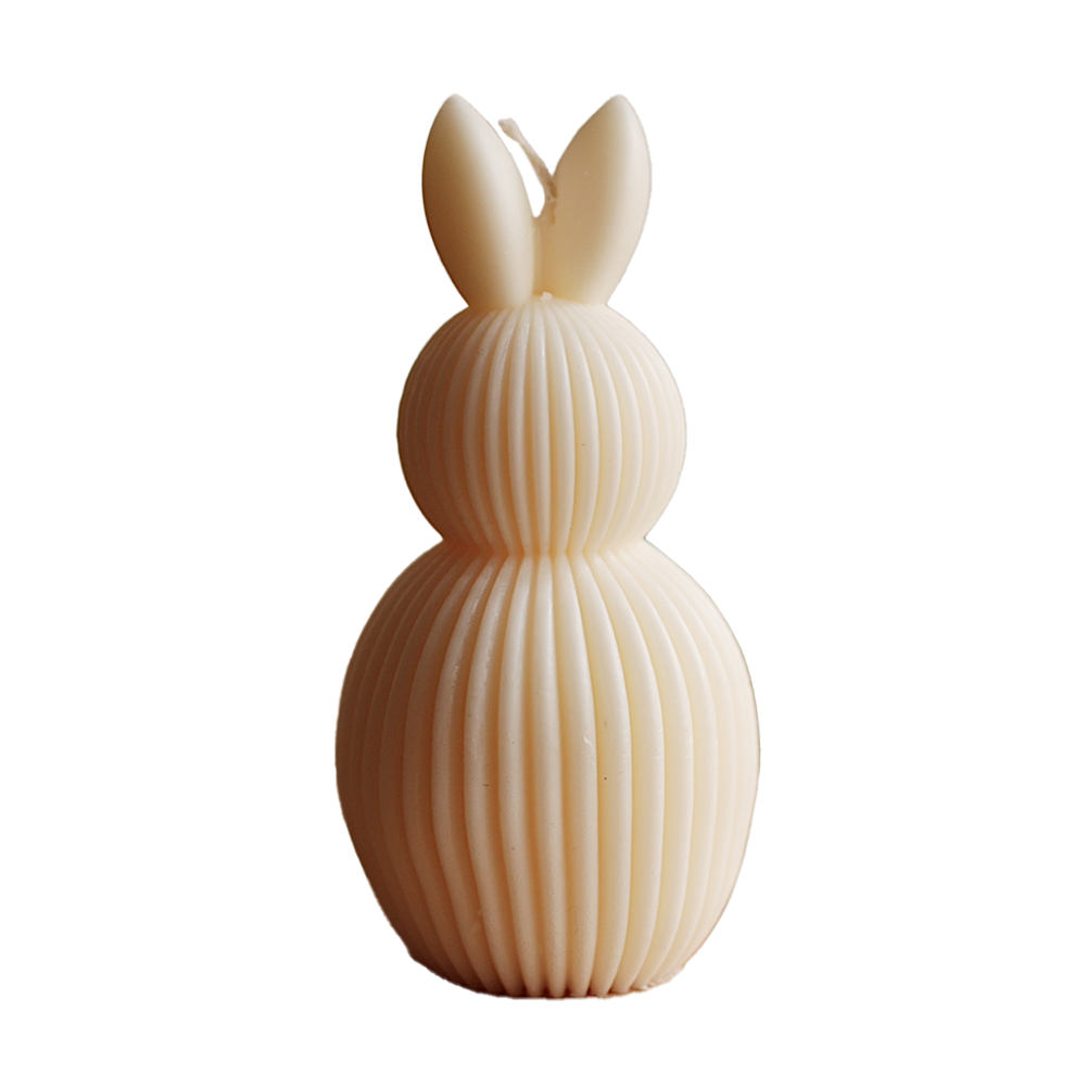 Easter Bunny Candle with standing ears – Large