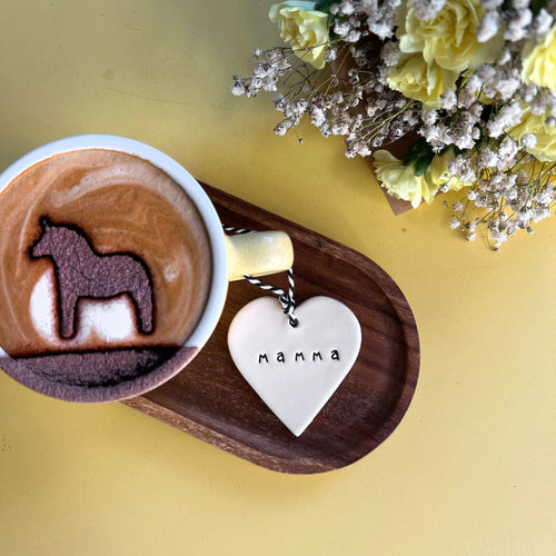 Ceramic Swedish Words Tag