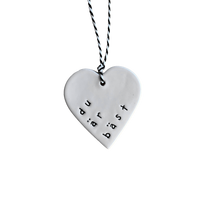 Ceramic Swedish Words Tag