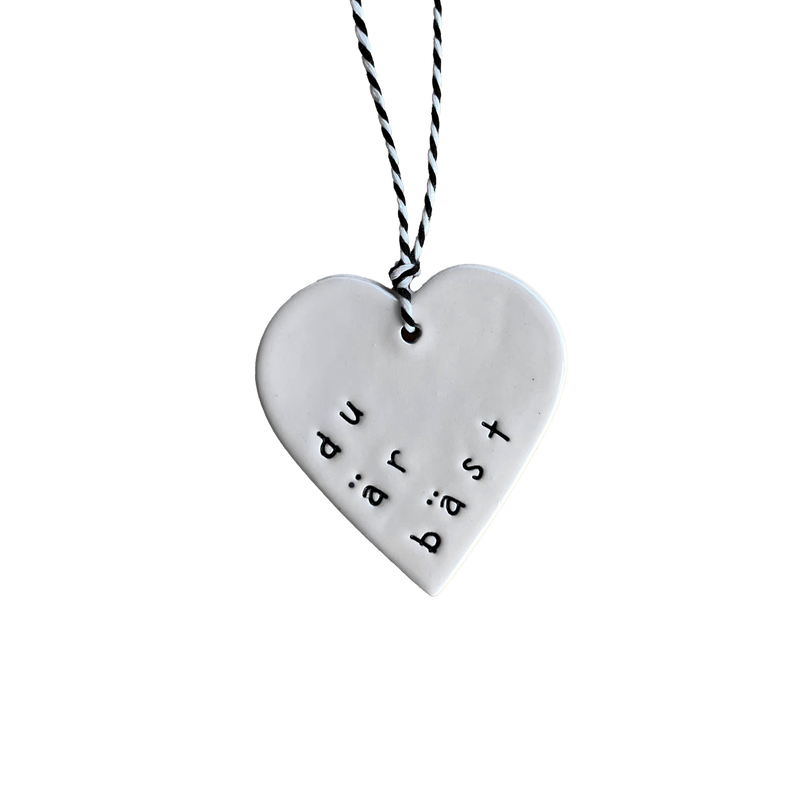 Ceramic Swedish Words Tag