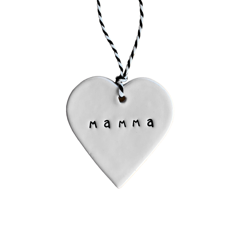 Ceramic Swedish Words Tag