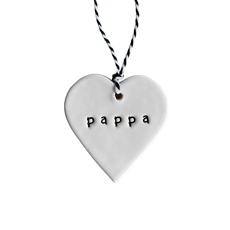 Ceramic Swedish Words Tag