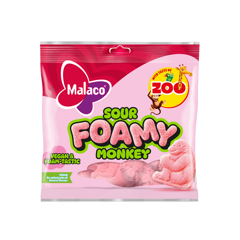 Malaco Zoo Sour Foamy Monkeys 115g