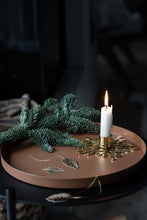 Load image into Gallery viewer, Mistletoe Candleholder – Brass
