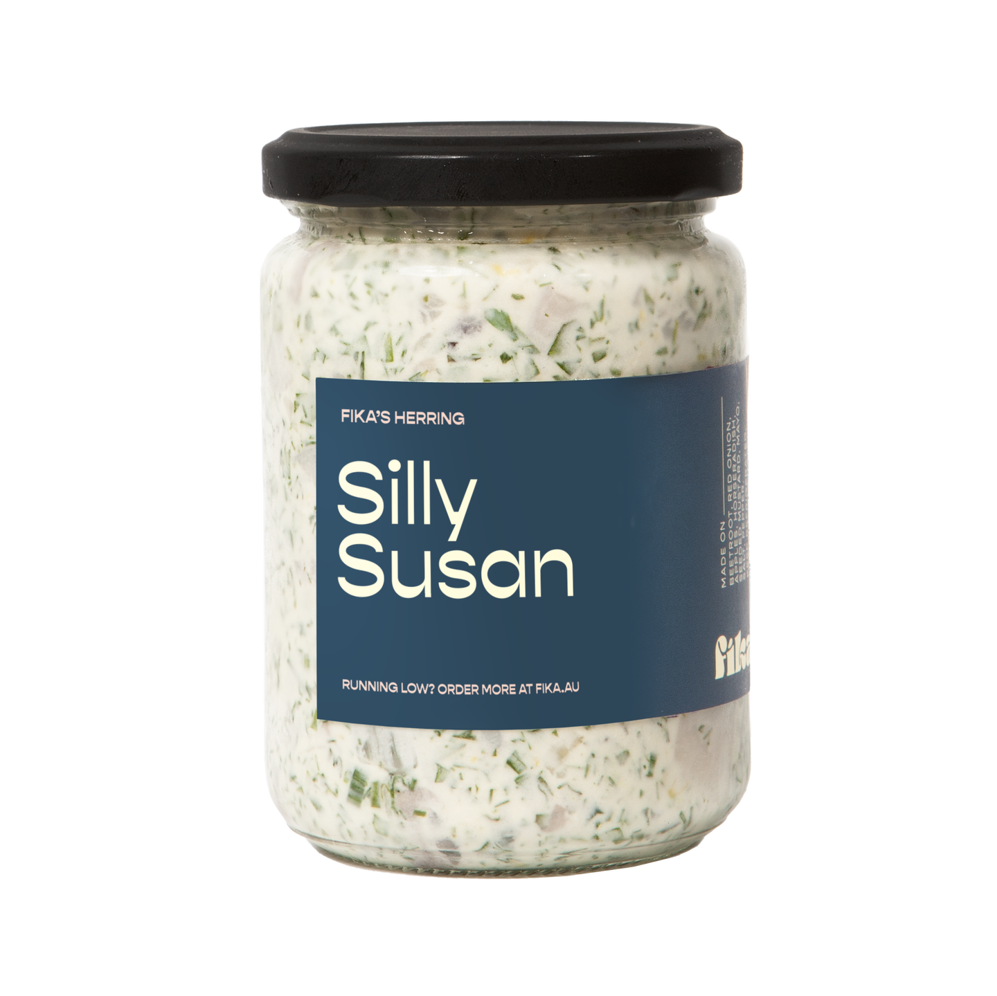 Silly Susan Jar – Fika's sour cream & herb herring 350g