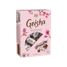 Load image into Gallery viewer, Fazer Geisha Box – Milk chocolate hazelnut pralines 150g
