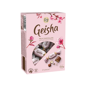 Fazer Geisha Box – Milk chocolate hazelnut pralines 150g
