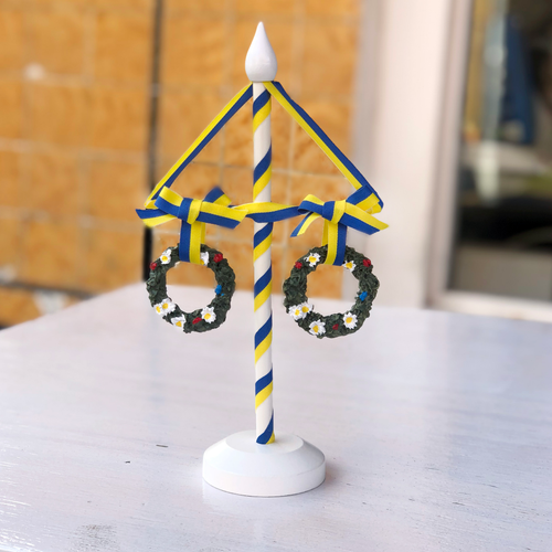 Midsommarstång - Midsummer Table Decoration - White