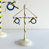 Midsommarstång – White Midsummer Table Decoration