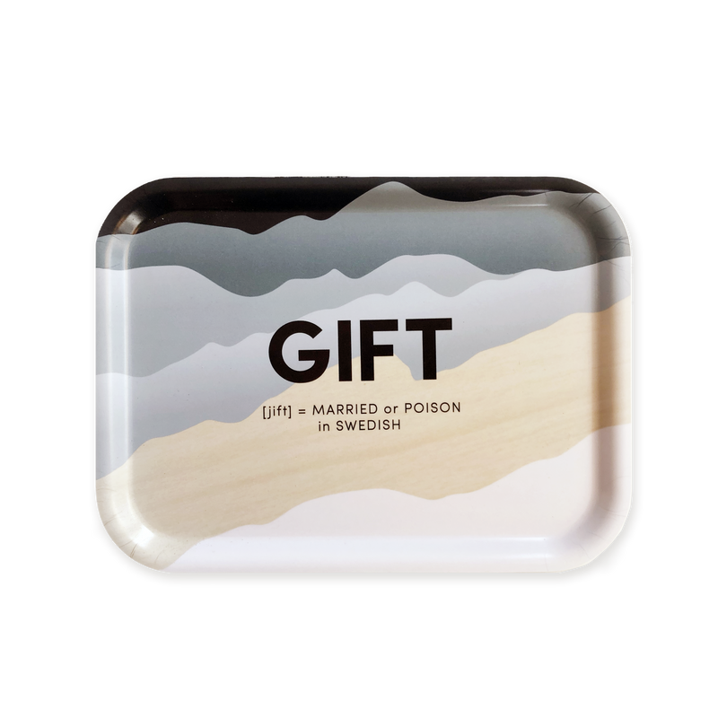 Swedish Words Tray - GIFT 27x20cm