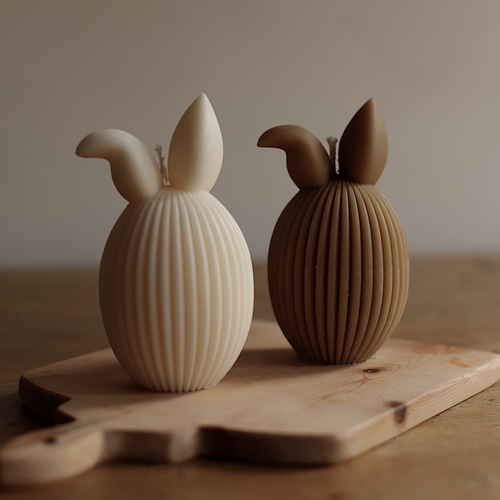 Easter Bunny Candle with floppy ears – Large