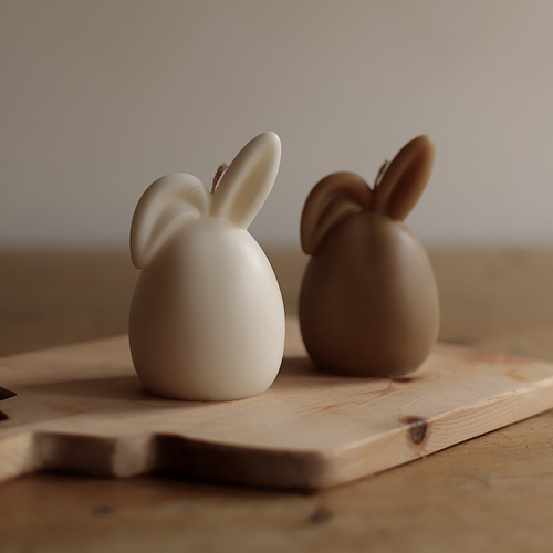 Easter Bunny Candle with floppy ears – Medium
