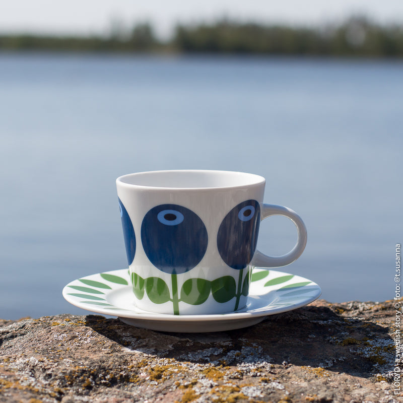 Floryd Blueberry Cup & Saucer 250ml
