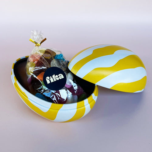 Zebran Påskägg – Stripy Easter tin egg