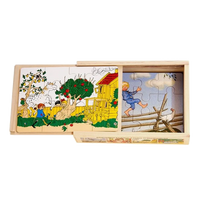 Astrid Lindgren 4 x Timber Puzzles