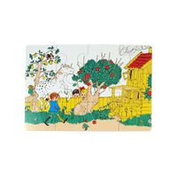 Astrid Lindgren 4 x Timber Puzzles