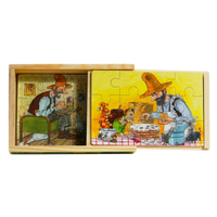 Pettson & Findus 4 x Timber Puzzles