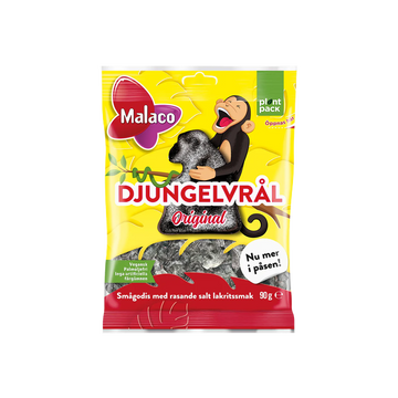 Malaco Djungelvrål – Super salty liquorice 80g