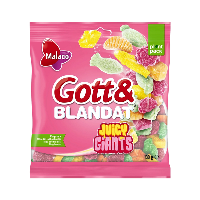 Malaco Gott & Blandat Juicy Giants 130g