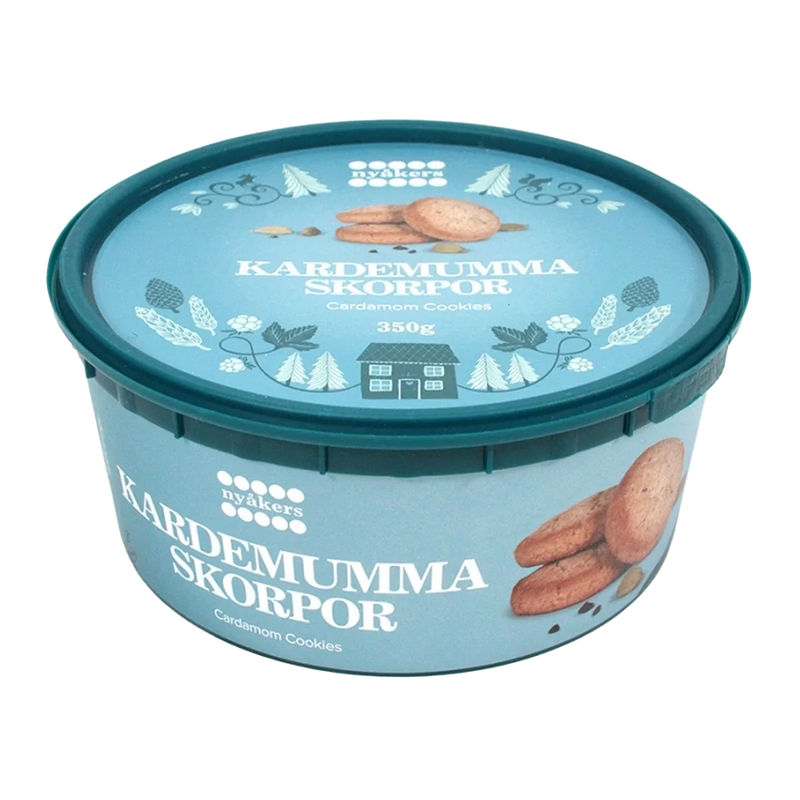 Nyåkers Kardemummaskorpor – 12 Cardamom cookies 350g