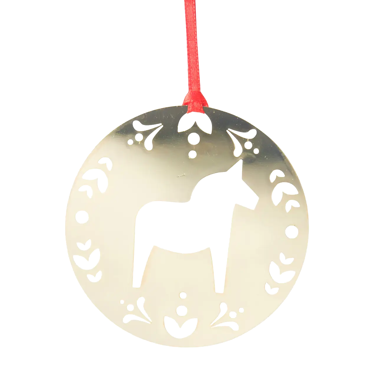Hanging Decoration – Gold Dala Horse