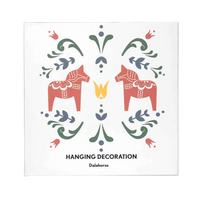 Hanging Decoration – Gold Dala Horse