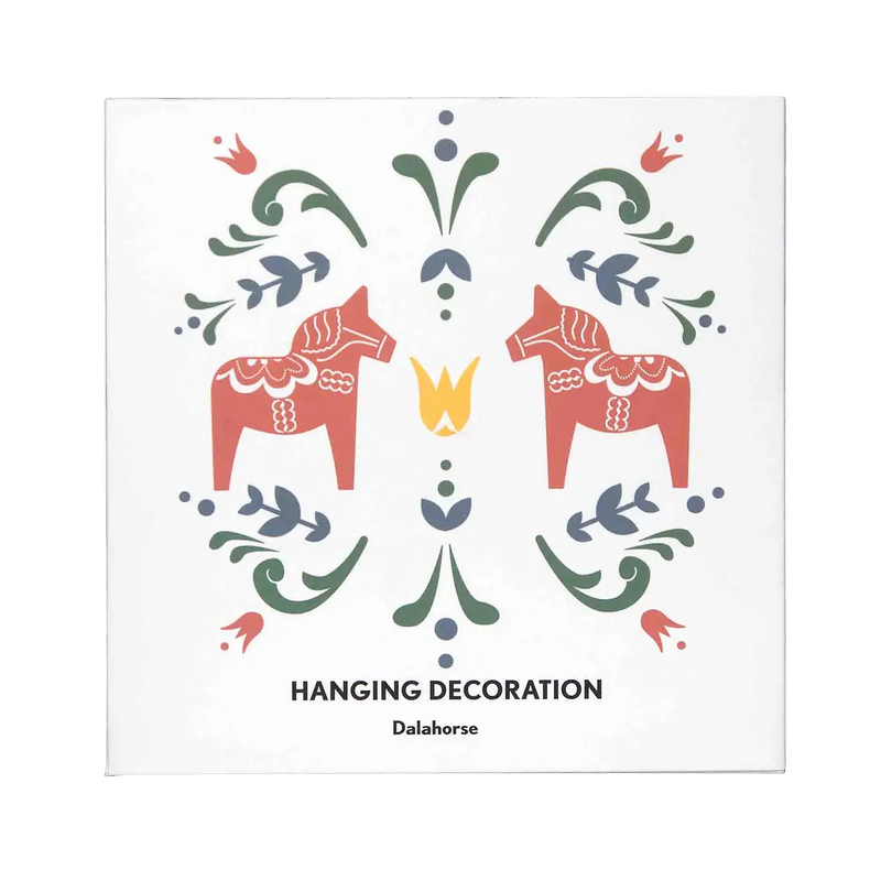 Hanging Decoration – Gold Dala Horse