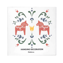Load image into Gallery viewer, Hanging Decoration – Gold Dala Horse
