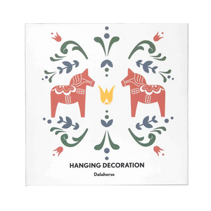 Hanging Decoration – Gold Dala Horse