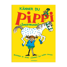 Load image into Gallery viewer, Känner du Pippi Långstrump? – Astrid Lindgren book in Swedish
