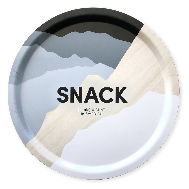 Swedish Words Tray - SNACK 39cm