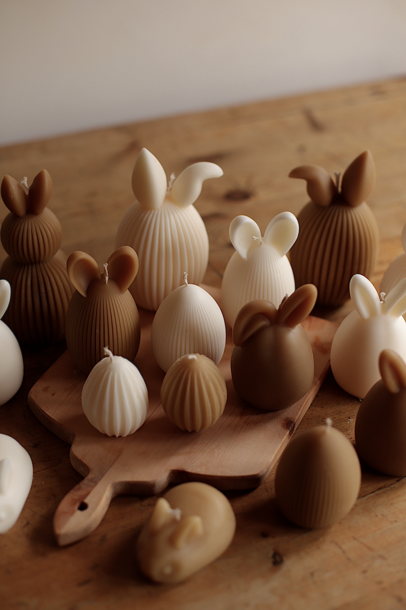 Easter Bunny Candle with floppy ears – Large