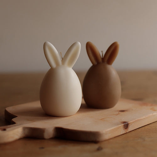 Easter Bunny Candle with standing ears – Medium
