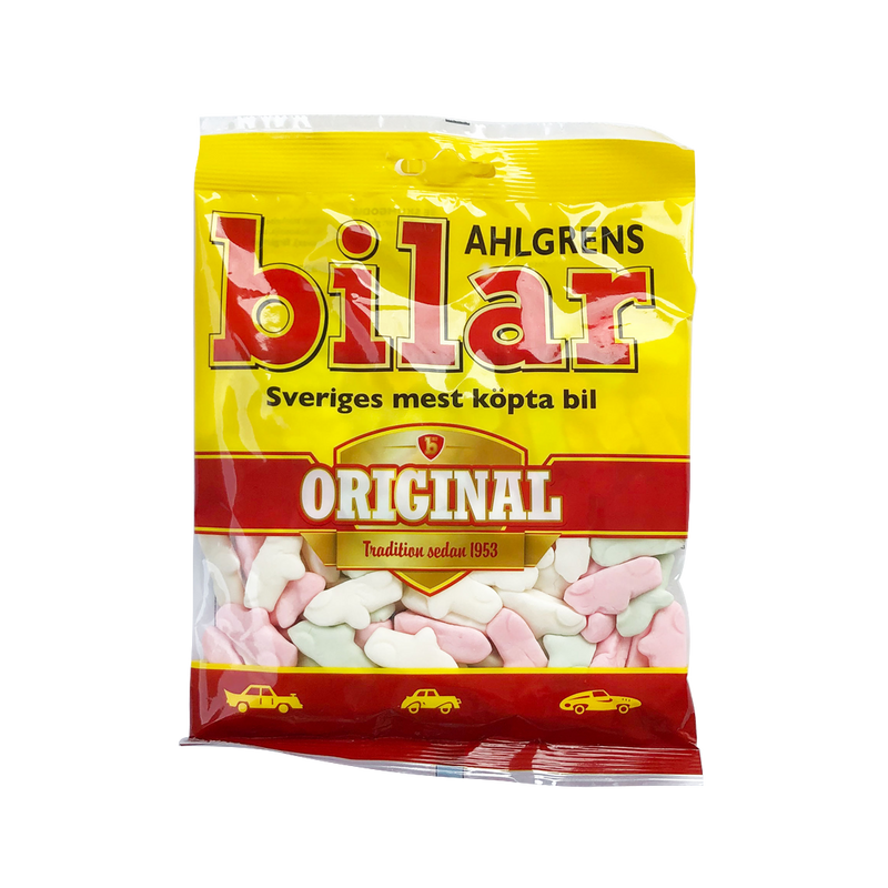 Ahlgrens Bilar Original – Fruity marshmallow cars 125g