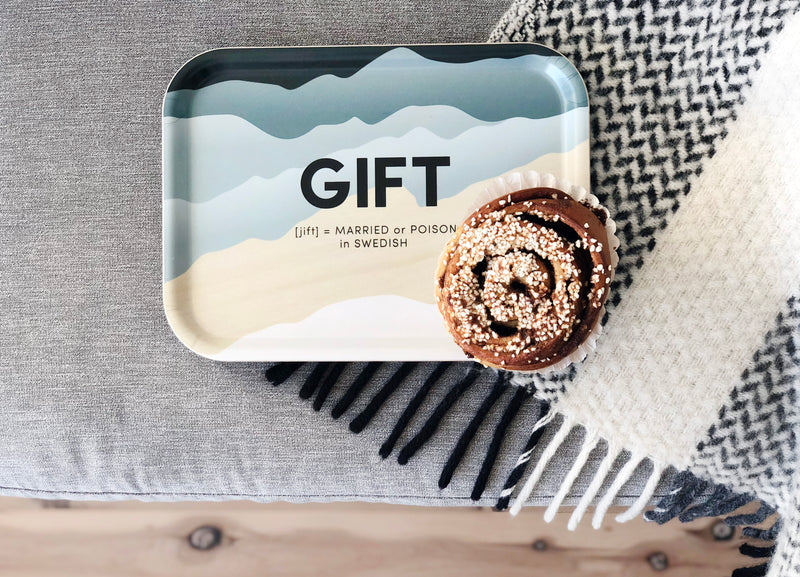 Swedish Words Tray - GIFT 27x20cm