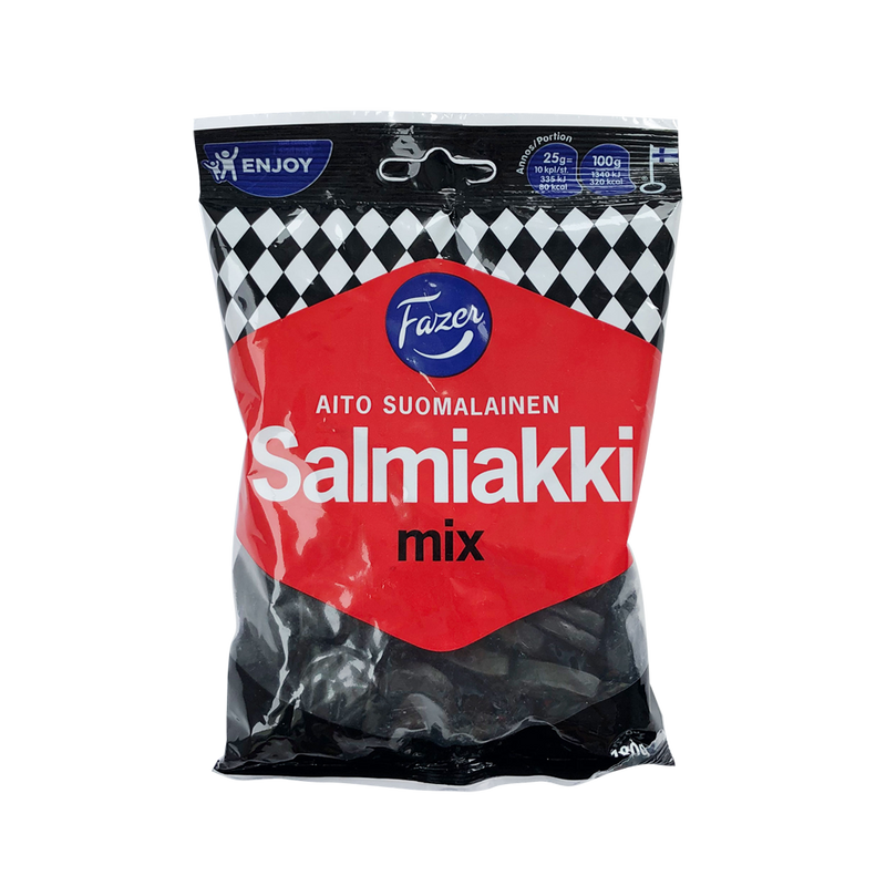 Fazer Salmiakki Mix – Salty liquorice 180g