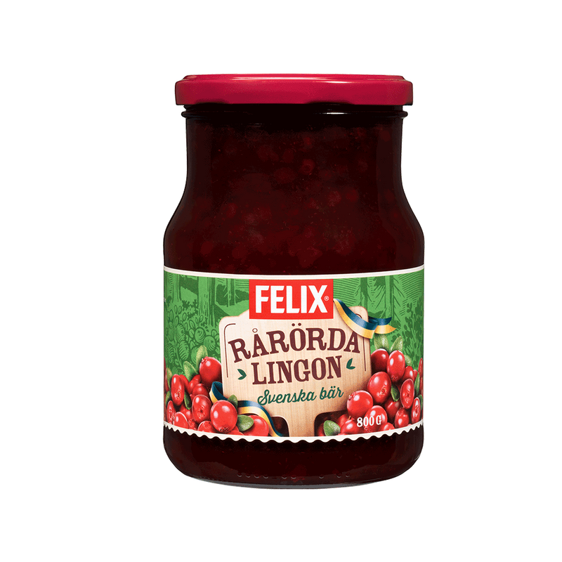 Felix Rårörda Lingon – Stirred Swedish lingonberries 410g