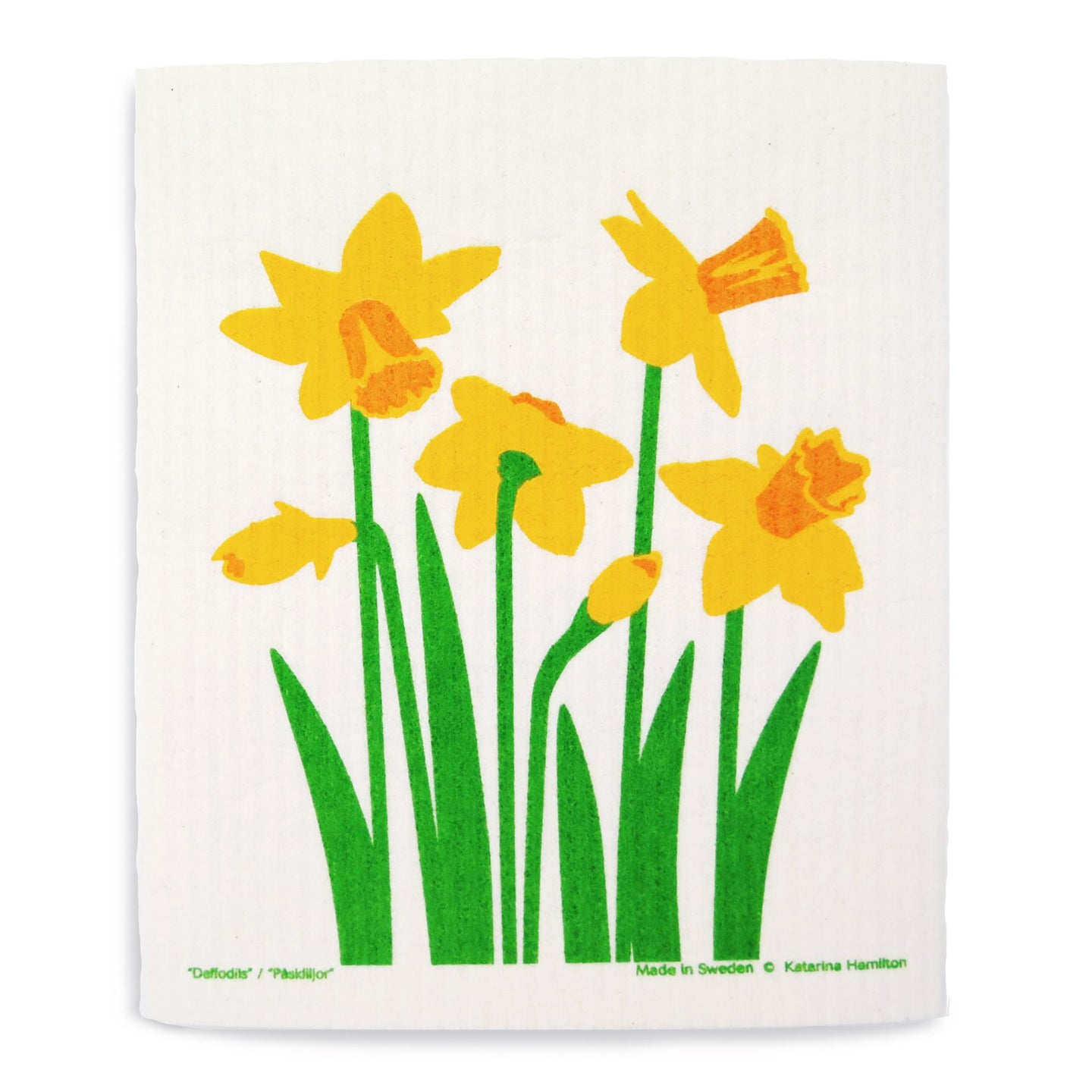 Daffodils Swedish Dish Cloth - Disktrasa