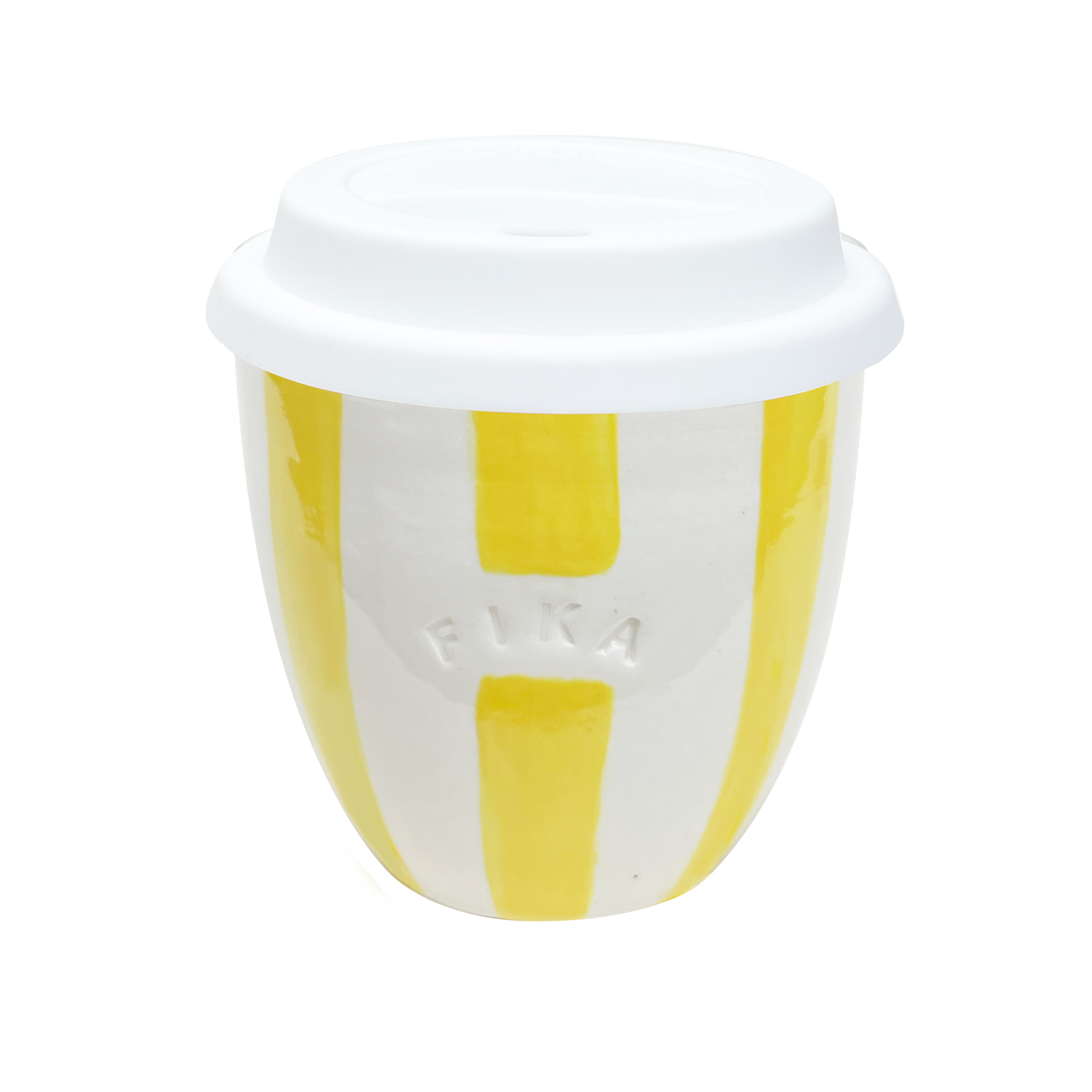 Fika Regular Cup with Lid – Yellow