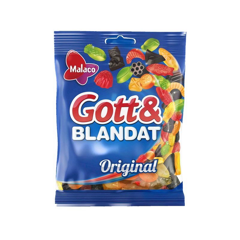 Malaco Gott & Blandat Original – Fruity winegum sweets 160g