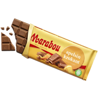 Marabou Apelsinkrokant – Milk chocolate with orange crisp 160g