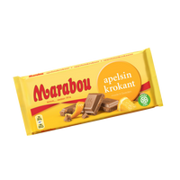 Marabou Apelsinkrokant – Milk chocolate with orange crisp 160g