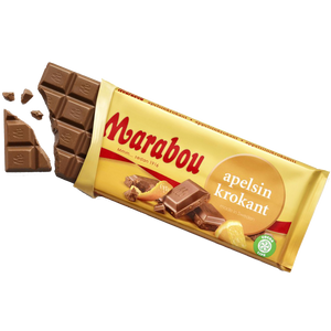 Marabou Apelsinkrokant – Milk chocolate with orange crisp 200g