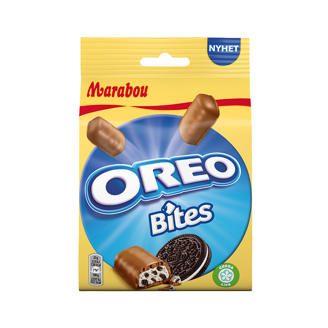 Marabou Oreo Bites – Milk chocolate with Oreo cookies 140g