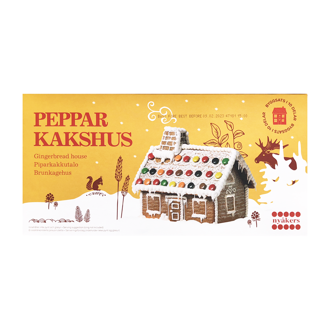 Nyåkers Pepparkakshus – Gingerbread house flat pack
